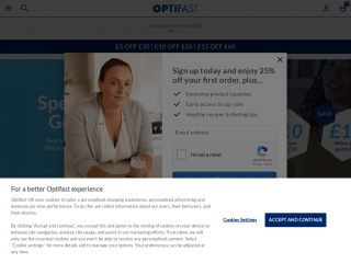 optifast.co.uk screenshot