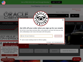 oraclelights.com screenshot