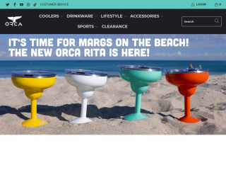 orcacoolers.com screenshot
