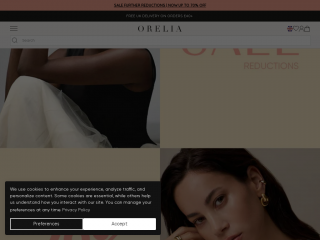 orelia.co.uk screenshot