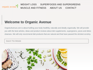 organicavenue.com screenshot