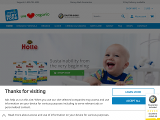 organicbabyfood24.de screenshot