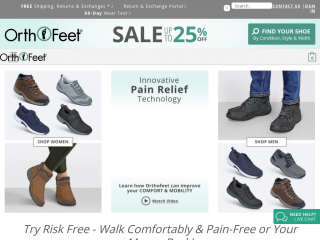 orthofeet.com screenshot