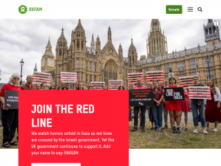 oxfam.org.uk screenshot