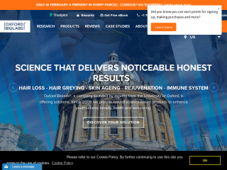 oxfordbiolabs.com screenshot