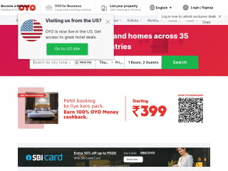 oyorooms.com screenshot