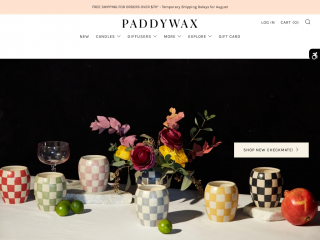 paddywax.com screenshot