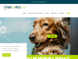 padsforpets.co.uk screenshot
