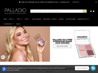 palladiobeauty.com screenshot