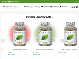 panaceanatural.com screenshot