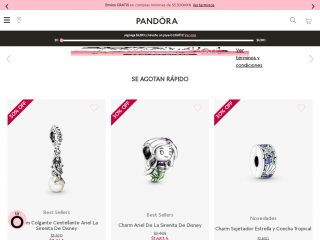 pandoraoficial.com.mx screenshot