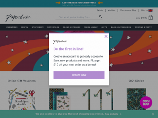 paperchase.com screenshot