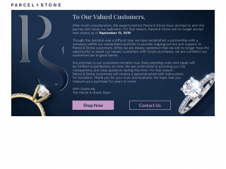 parcelandstone.com screenshot