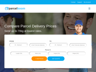 parcelboom.com screenshot