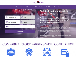 parkandridebirminghamairport.co.uk screenshot