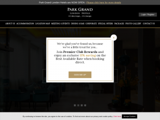 parkgrandlondon.com screenshot