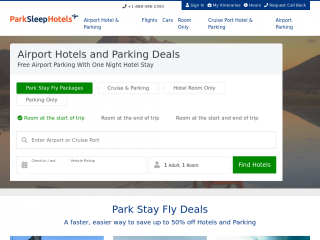 parksleephotels.com screenshot