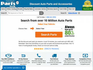 partsgeek.com screenshot