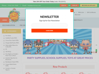 partytoyz.com screenshot