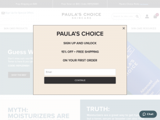 paulaschoice.com screenshot