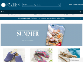 pavers.co.uk screenshot