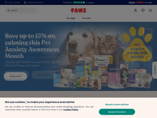 paws.com screenshot