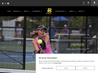 pbpropickleball.com screenshot