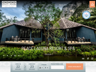 peacelagunaresort.com screenshot