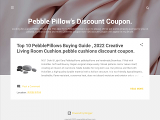 pebble-pillows.com screenshot