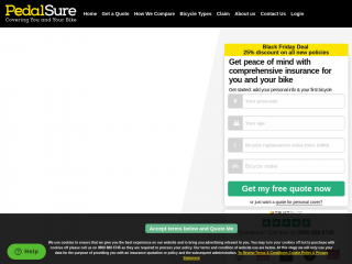 pedalsure.com screenshot