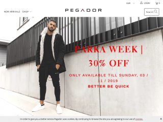 pegadorfashion.com screenshot