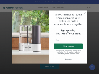 pentairrocean.com screenshot