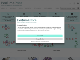perfumeprice.co.uk screenshot
