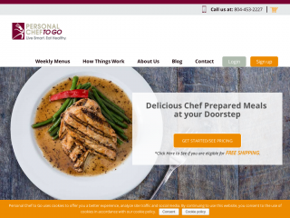 personalcheftogo.com screenshot