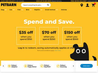 petbarn.com.au screenshot