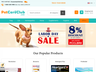 petcareclub.com screenshot
