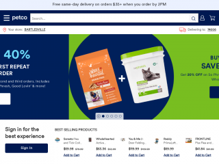 petco.com screenshot