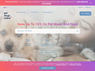 petdrugsonline.co.uk screenshot