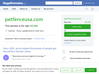 petfenceusa.com screenshot