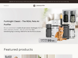 petsairpurifier.com screenshot