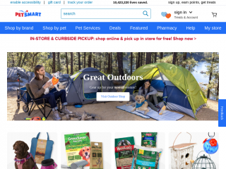 petsmart.com screenshot