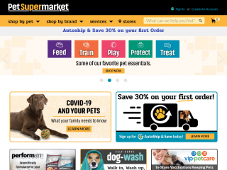 petsupermarket.com screenshot