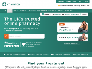pharmica.co.uk screenshot