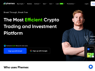 phemex.com screenshot