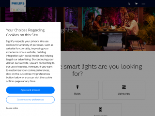 philips-hue.com screenshot