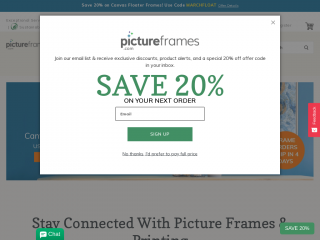 pictureframes.com screenshot