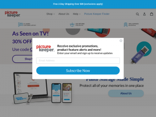 picturekeeper.com screenshot