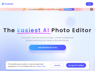 picwish.com screenshot