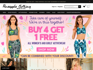 pineappleclothing.com screenshot