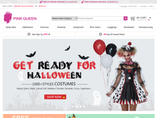 pinkqueen.com screenshot